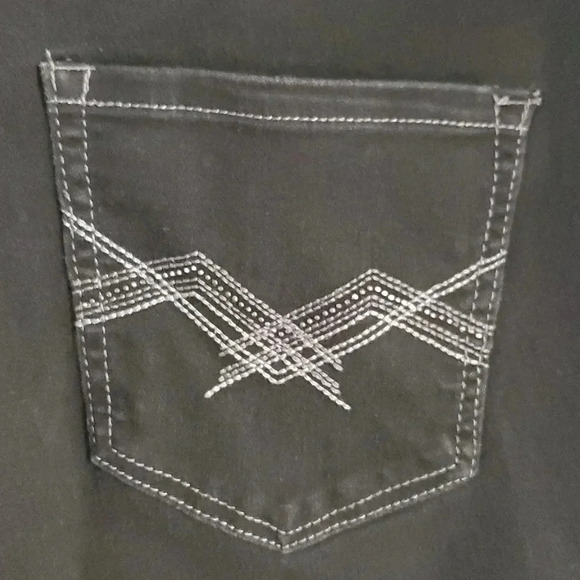 D.jeans Black Capri 5 Pocket Jeans Womens Size 20W - Picture 3 of 7